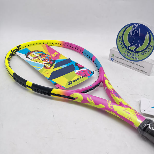 Pa Team Rafa Racket Babolat PA RAFA U COVER Yellow Pink Orange 2023 SKU#200541 290g / 10.2 ...