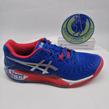 asics Gel Resolution 9 Limited Edition Blue Red 1041A443 - 400 Tennis Shoes