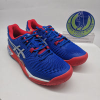 asics Gel Resolution 9 Limited Edition Blue Red 1041A443 - 400 Tennis Shoes