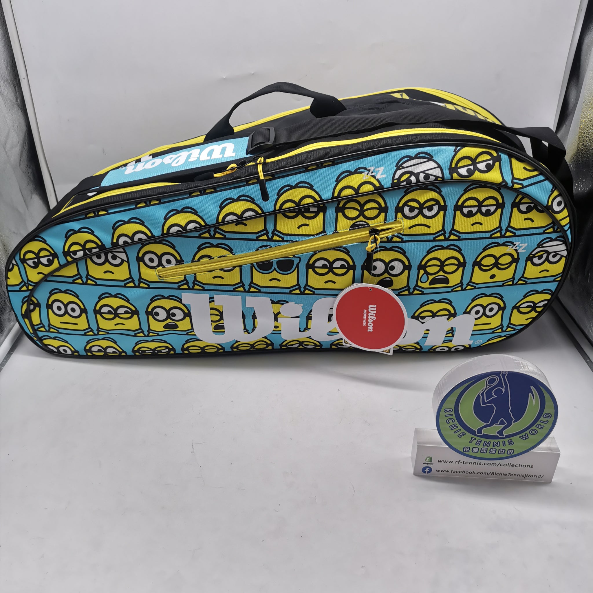 Pickleball Bag WILSON Minions 3.0 Team Tennis Racket Bag - Holds 6 ...