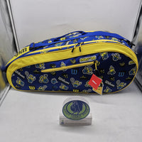 WILSON Minions 3.0 Team Sac pour raquette de tennis – Peut contenir jusqu'à 3 raquettes, bleu/jaune WILSON Minions 3.0 Team Sac pour raquette de tennis – Peut contenir jusqu'à 3 raquettes, bleu/jaune