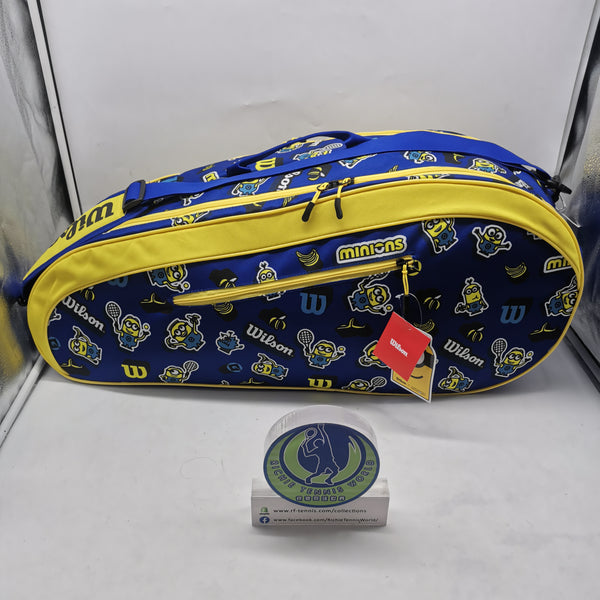 Wilson Minions  V3.0 Team 6pck Tennis Bag Blue/ Yellow WR8025401001