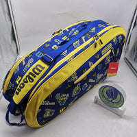 Wilson Minions  V3.0 Team 6pck Tennis Bag Blue/ Yellow WR8025401001