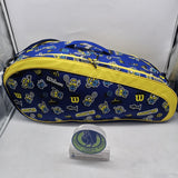 Wilson Minions  V3.0 Team 6pck Tennis Bag Blue/ Yellow WR8025401001