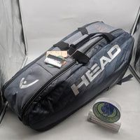 HEAD Djokovic 9R Tennis Bag Purple Black Art#283252 - ANBK Tennis Bag