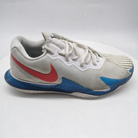 Nike Court Zoom Vapor Cage 4 White Blue Red DD1579-113 US9/ EUR42.5/ CM27 USED