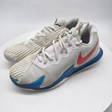Nike Court Zoom Vapor Cage 4 White Blue Red DD1579-113 US9/ EUR42.5/ CM27 USED