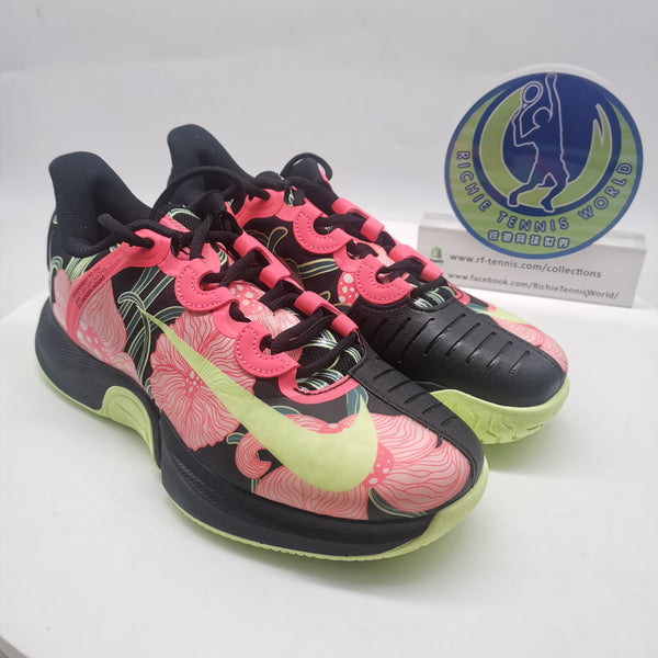Nike Zoom GP Turbo HC OSAKA PRM Women's Tennis Shoes FJ2985001 Black/ Barely Volt - Hot Punch