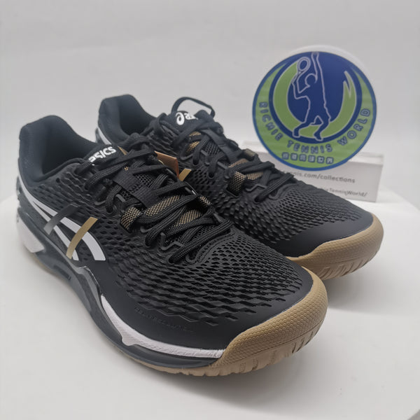 asics Gel Resolution 9 BOSS Men's Tennis Shoes 1041A453-001 Black Brown White