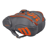 Wilson Vancouver 15 Pack Grey/Orange Tennis Bag WRZ844715