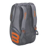 Wilson Vancouver 15 Pack Grey/Orange Tennis Bag WRZ844715