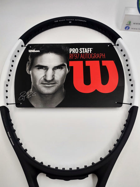 Wilson Pro Staff RF97 AUTOHRAPH White/Black Tuxedo FRM W/O CVR (4 1/4) 340g ProStaff Tennis Racket