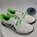 GEL RESOLUTION 8 (Wide) Men’s Tennis shoes on Sale White/Black/Lime 1041A113-105(US11.5 & 12 )