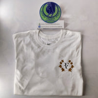 NIKE TEE White/Gold ROGER FEDERER 19 T-shirt Medium