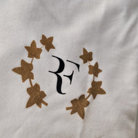 NIKE TEE White/Gold ROGER FEDERER 19 T-shirt Medium