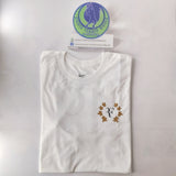 NIKE TEE White/Gold ROGER FEDERER 19 T-shirt Medium