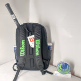 Wilson Blade Tour V Backpack Tennis/Badminton racket Bag Medium (Black/Lime) WRZ845795