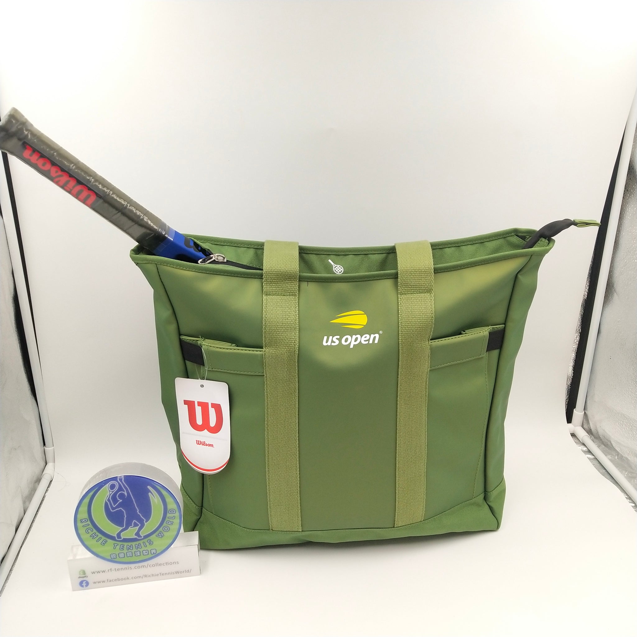 WOMEN S WILSON TOTE BAG US OPEN GREEN Richie Tennis World