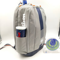 WILSON TEAM BACKPACK NAVY/GREY ROLAND GARROS WR8019301001