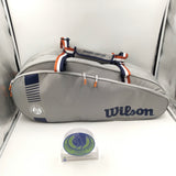 WILSON TEAM ROLAND GARROS 6pck Tennis Bag NAVY/GREY WR8019101001