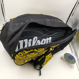 Minions Tour 12pk racket bag black/yellow WR8013701001