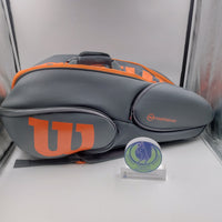 Wilson Vancouver 15 Pack Grey/Orange Tennis Bag WRZ844715