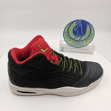 Jordan Shoes Black Red Green Logo US9