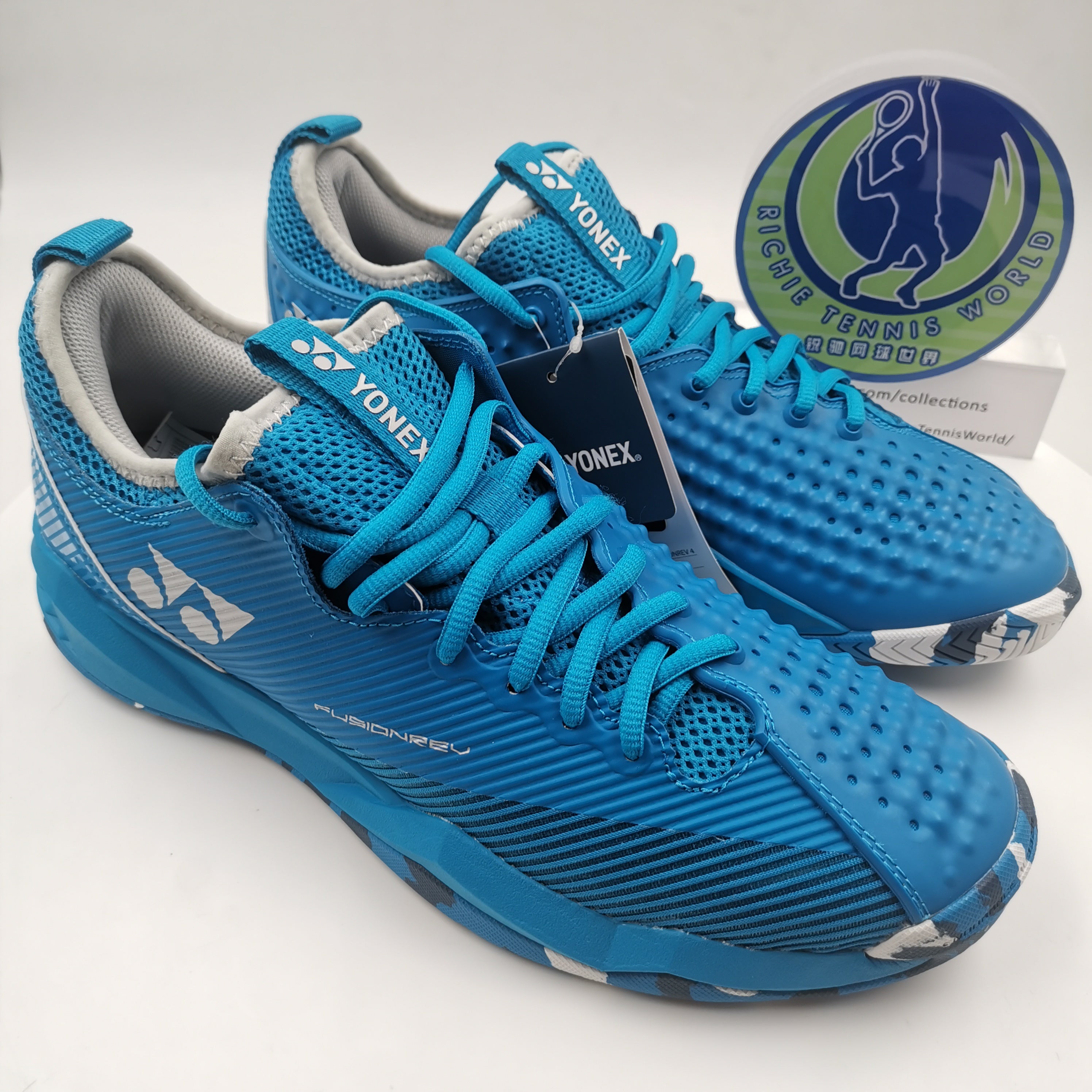 YONEX Power Cushion Fusion Rev 4 Sky blue/White Men's Tennis