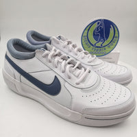 Mens Nike Zoom Court Lite 3 White/ Mystic Navy - Ashen Slate DH0626111 Tennis Shoes