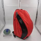 Wilson RF DNA Roger Federer Backpack Tennis/Badminton Racket holder Bag Red/Black WR8005301001