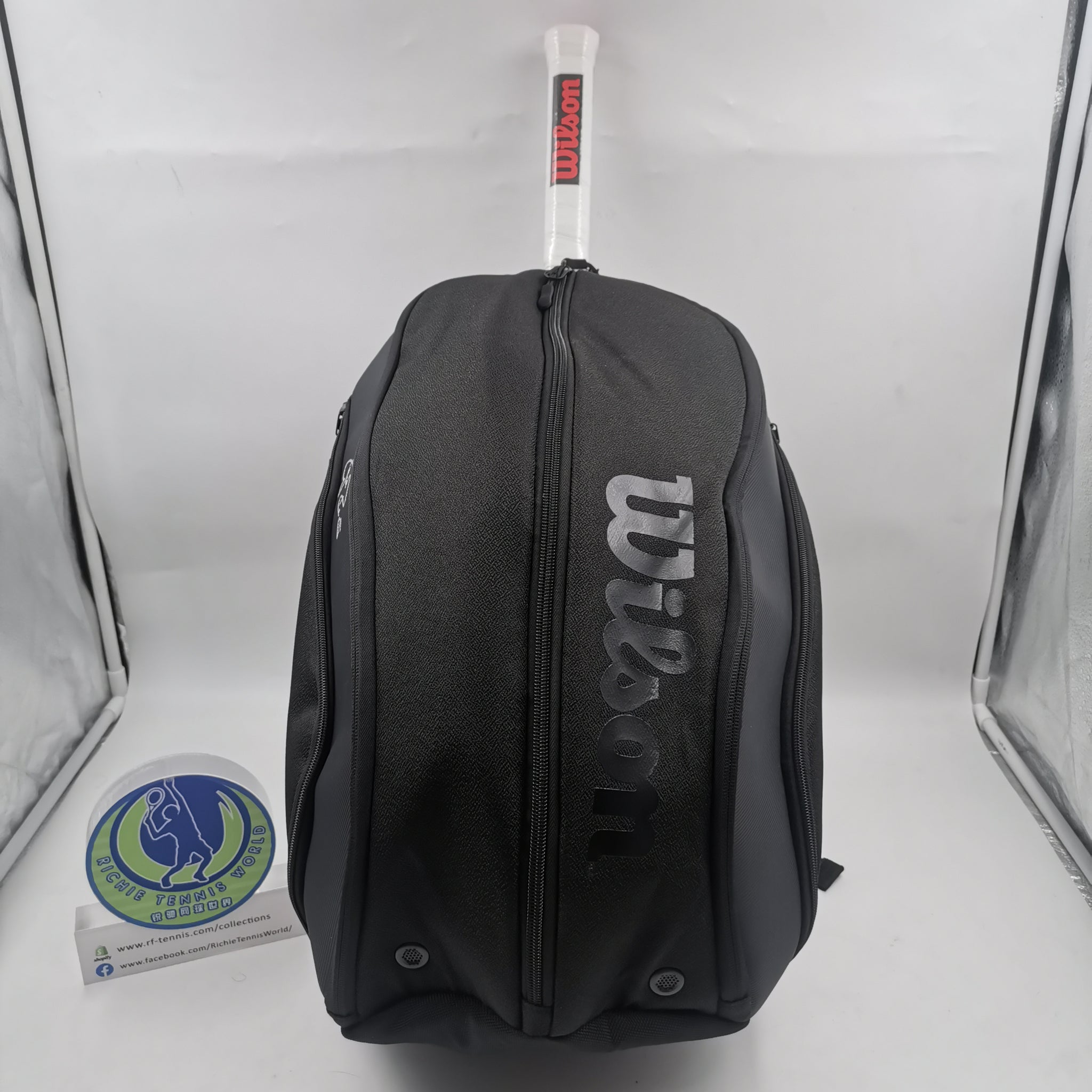 Federer Tennis Back Pack WILSON Federer DNA Tennis Backpack (Black)