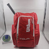 Wilson Tour V Backpack Large Red Tennis Backpack / Badminton WRZ843696