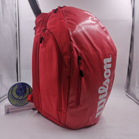 Wilson Super Tour Tennis Backpack Large Red/White WRZ840896