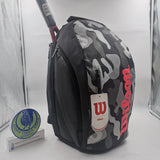 WILSON Backpack Camo Grey/Black/Red WRZ842896