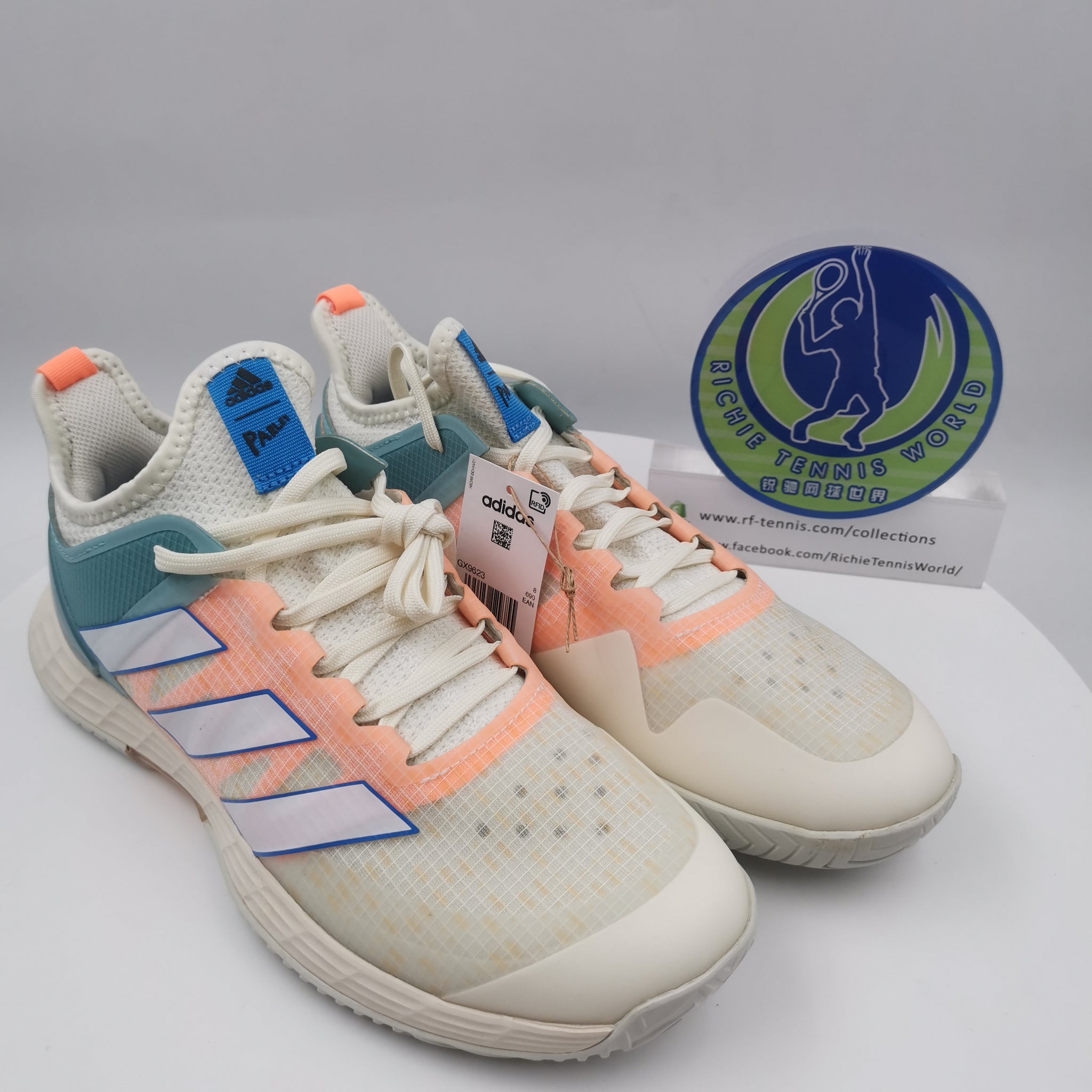 adidas gazelle silver green womens New Other adidas Exhibit A Mid Shoe Unisex Basketball Mn 7/Wmn 8 Gry/W   PremierSports