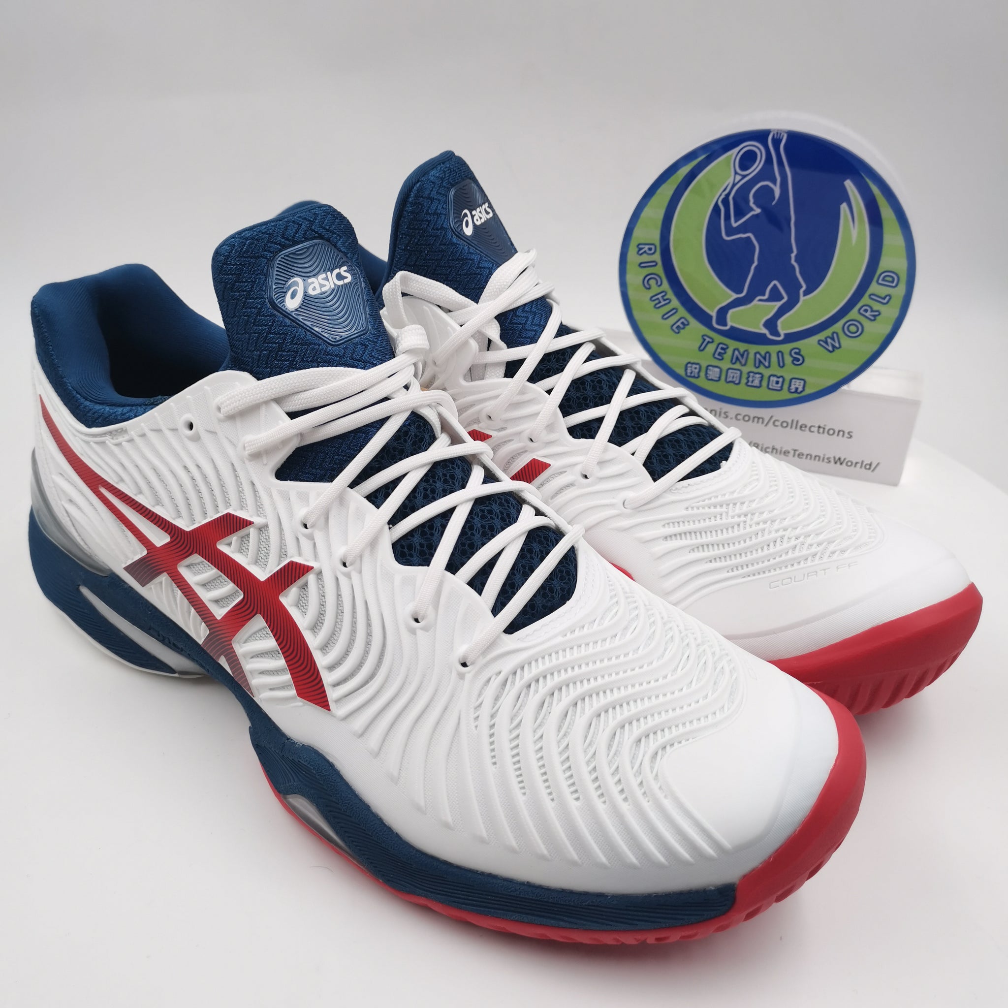 ASICS Court FF 2 White/ Red / Blue 1041AO83-102 – Richie Tennis World