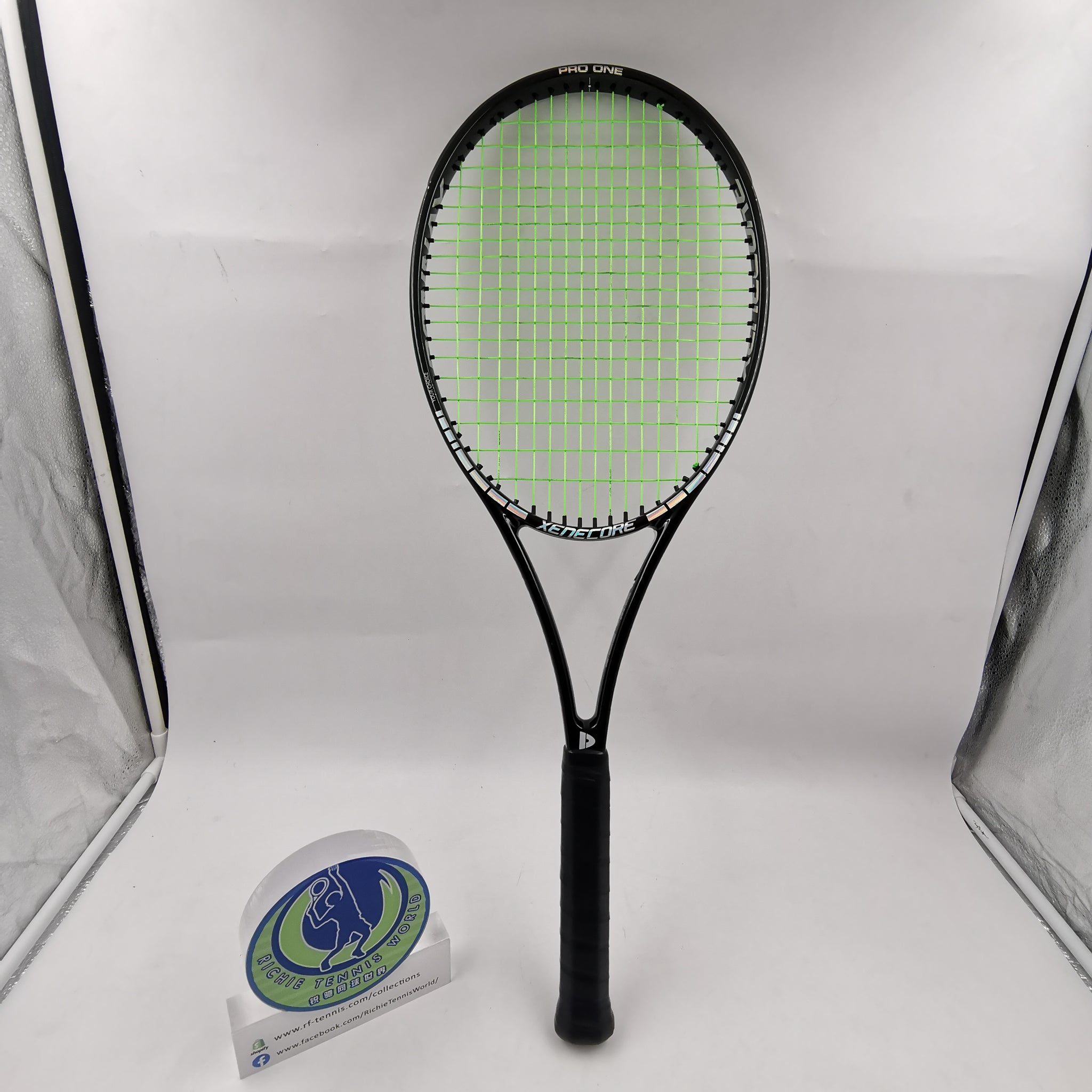 XENECORE RACKET PRO ONE DONNAY Black/Silver – Richie Tennis World