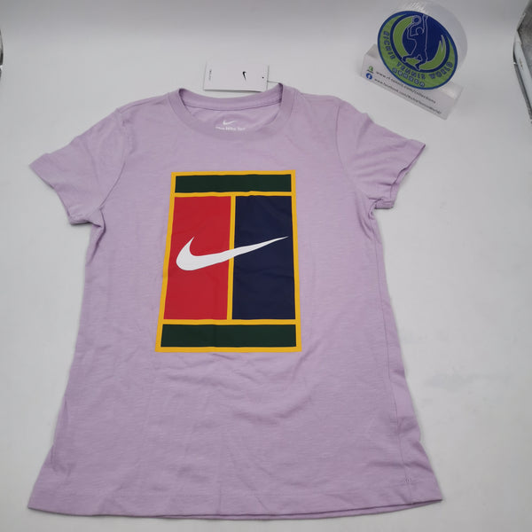 The Nike Tee Dri Fit Women's Light Purple Nike Court T-shirt DV2381-530