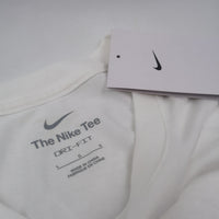 The Nike Tee Rafa Nadal Logo Dri-Fit Men's White black T-shirt DR7724-100 LARGE