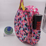 Great Speed Backpack Racket Holder Pink Triangle colors Design Tennis/Badminton Backpack