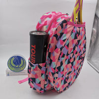 Great Speed Backpack Racket Holder Pink Triangle colors Design Tennis/Badminton Backpack