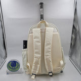 Great Speed Tennis / Badminton Backpack Racket Holder Backpack Cream White
