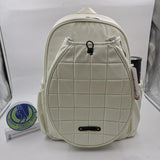 Great Speed Tennis / Badminton Backpack Racket Holder Backpack Cream White