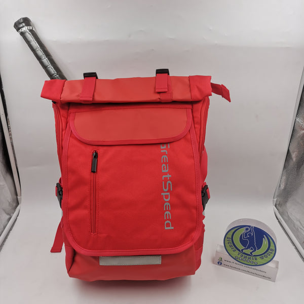 Great Speed Tennis/ Badminton Tennis holder Backpack Red/ Silver