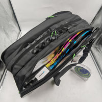 Wilson Super Tour 3 Compartment Tennis Bag RH x 15 Pack Black/Green WR8004101001