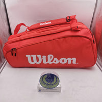 Wilson Super Tour 9 pack Tennis Bag 2021 Red (WR8010501001)