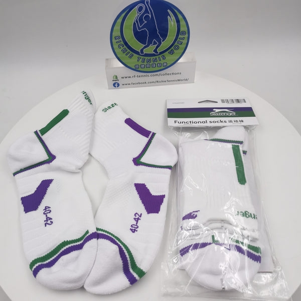 SLAZENGER Functional Socks White/ Green/ Violet LARGE STA2201481
