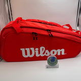 Wilson Super Tour 9 pack Tennis Bag 2021 Red (WR8010501001)