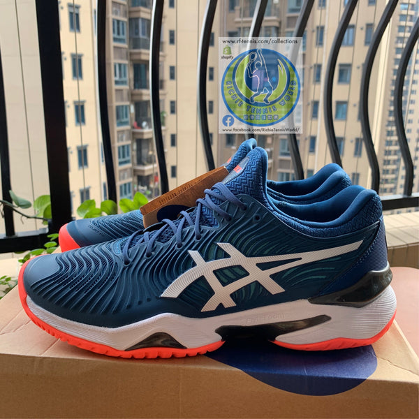 Asics Court FF 2 Novak Djokovic Men's Tennis Shoes MAKO Blue/White 