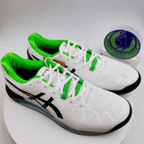 GEL RESOLUTION 8 (Wide) Men’s Tennis shoes on Sale White/Black/Lime 1041A113-105(US11.5 & 12 )